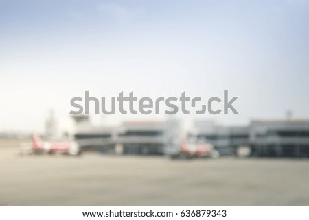 Blurred airport background for Transportation concept design.