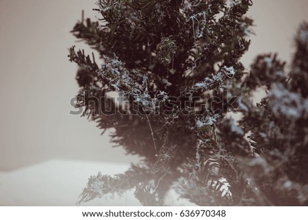 Closeup of Christmas-tree background.