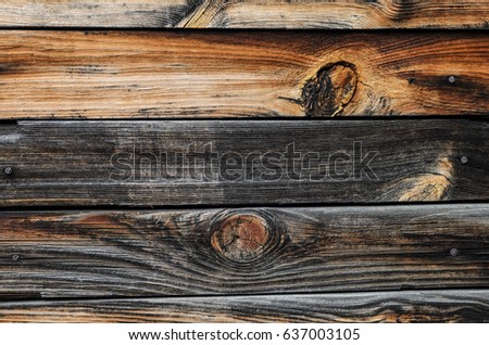 Background of their old wooden boards. Warm colors