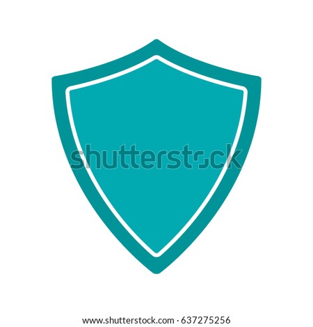 Protection shield glyph color icon. Security. Silhouette symbol on white background. Negative space. Vector illustration