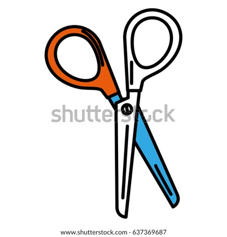 scissors sewing isolated icon