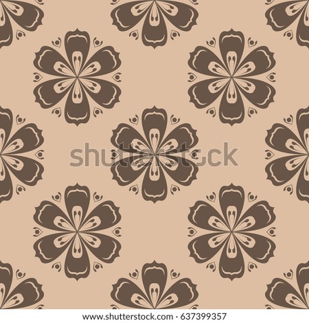 Seamless floral background for textile, wallpapers. Vector illustration