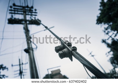 Screw sling of electric pole