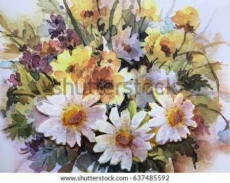 Picture of flower background on fabric