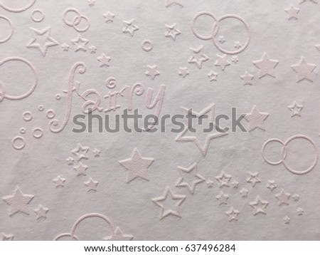 Fabric texture with stars pattern