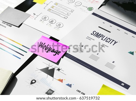 Webpage Content Layout Design Graphic Word