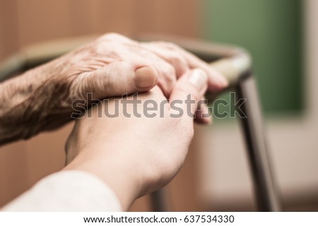 Taking care of the elderly people 