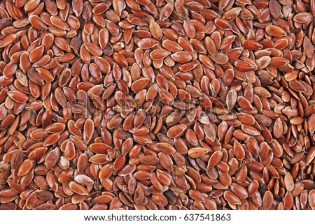 Linseed flax seed texture as pattern. Healthy seeds.