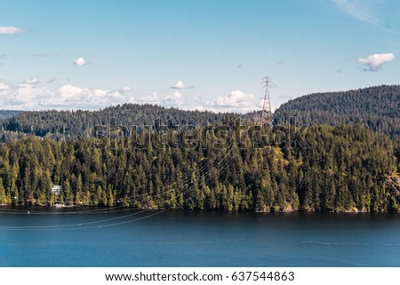 Photo of Belcarra view from Quarry Rock at North Vancouver, BC, Canada