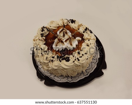 The photo of isolated cake