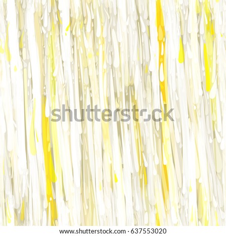 Light seamless background. White and yellow colors. Uneven surface from strokes and splotches Vector texture for fabric, wrapping, home decor.