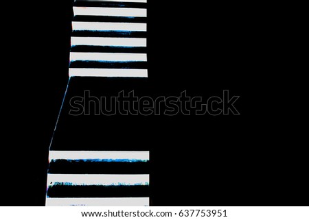 Not illustrative Vector - The abstract photo showing of the mystery line painting, or line arts patterns for texture and background isolated on black template with blank space process with tone curve
