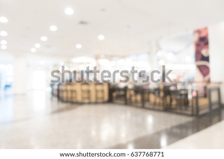 Abstract blur shopping mall and department store interior for background