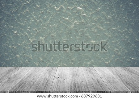 Wall texture background surface natural color , process in vintage style with wood terrace