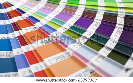 color guide swatch - for designers and printers (horizontal view)