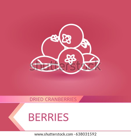 berries dried cranberries icon