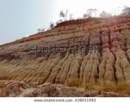 Sedimentary rock of a basin in North - Central Nigeria