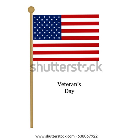 Small Flag of the United States of America - Veteran's Day