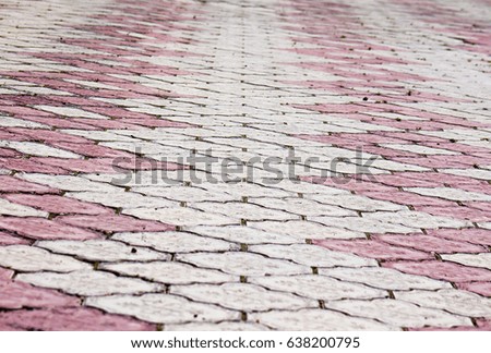 Sidewalk tiles as a background