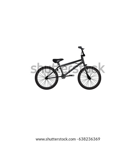 Realistic Bmx Element. Vector Illustration Of Realistic Extreme Biking Isolated On Clean Background. Can Be Used As Bmx, Extreme And Bike Symbols.