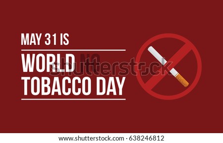 World no tobacco day illustration vector