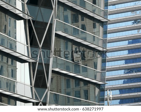 High-rise buildings in Bangkok mostly use glass as a component in construction. Beauty and the problem of light inside the building.