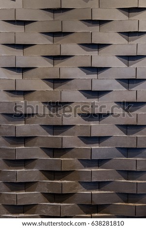 Irregularly Abstract brown wall textured blocks background