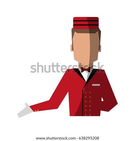 bellboy in uniform icon image 