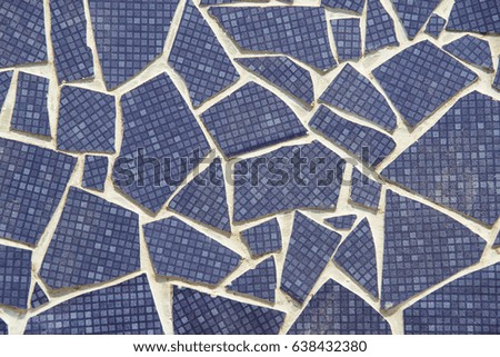 Background of mosaic color many items 