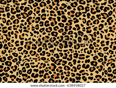 Leopard pattern design, vector illustration background Royalty-Free Stock Photo #638458027