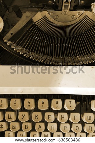 Typewriter vintage background