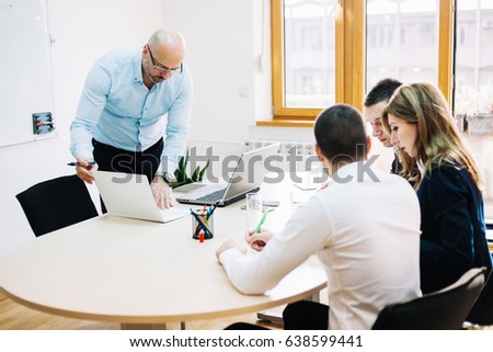 Business People Meeting Communication Working Office Concept