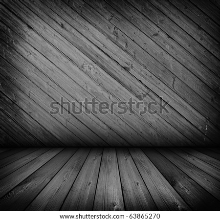 dark vintage wooden planks room