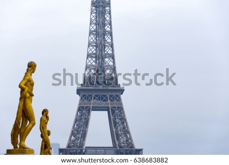  View of the Eiffel tower seen from Trocadero square, original picture