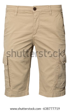 Beige cargo shorts