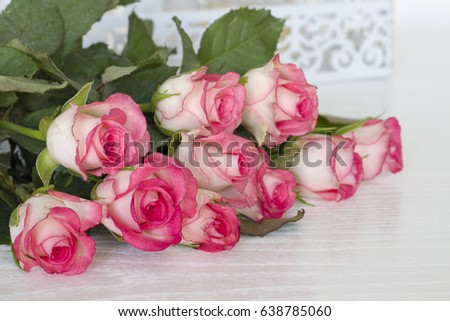 Roses on desk
