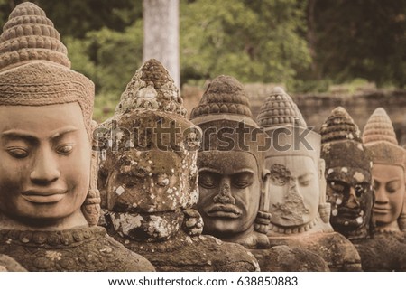 Angkor Thom gods & demons, Siem Reap Cambodia