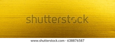 Panorama vertical lines gold texture surface background. Panoramic paint rough gold texture