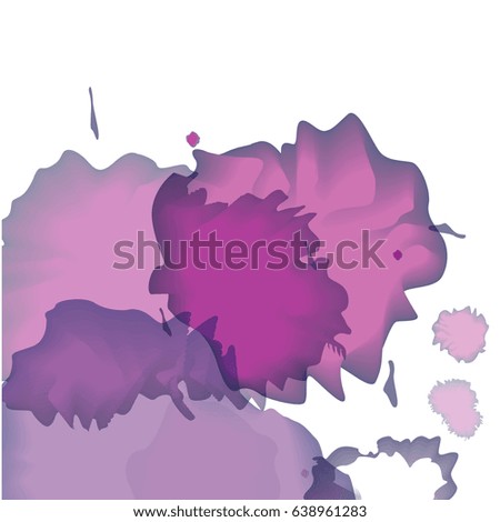 watercolor abstract stain with splashes modern creative