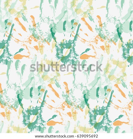 Seamless vector hand print colorful background.