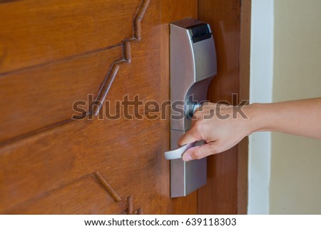 handle door hand
