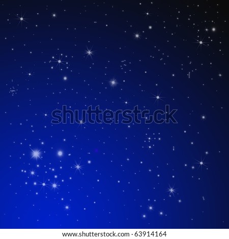 Star on night for background
