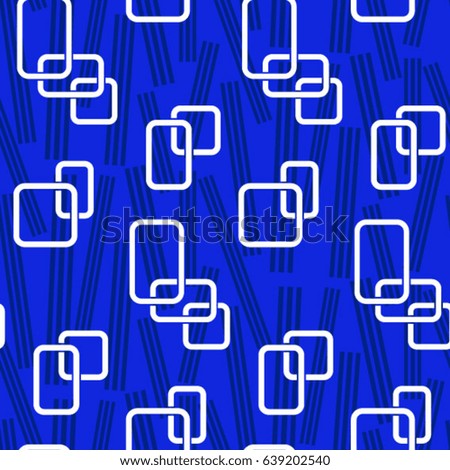 Endless linked squares abstract pattern. Background texture.  Vector illustration.