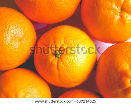 Orange fruits picture, vintage faded look