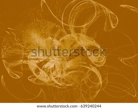 Toned color monochrome abstract fractal illustration. Design element for book covers, presentations layouts, title and page backgrounds.Raster clip art.