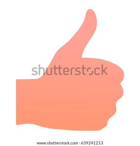 Icon Illustration Featuring a Thumbs Up
