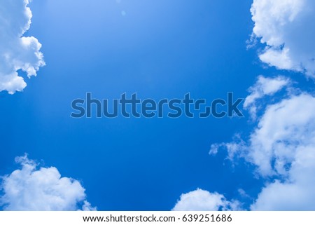Blue sky and clouds Royalty-Free Stock Photo #639251686