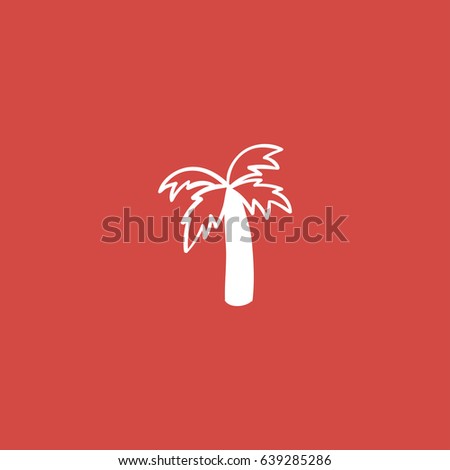 tree icon. sign design. red background