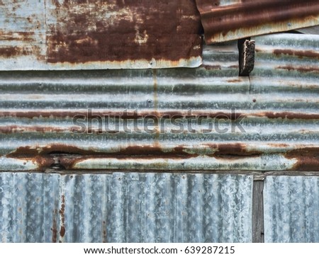 Old Rusty Corrugated Sheets