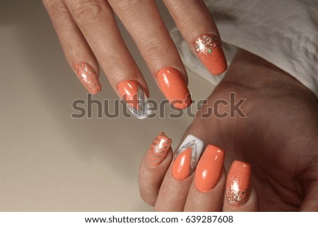 Design of manicure with a picture